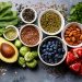 Superfoods including avacado, blueberry and more.